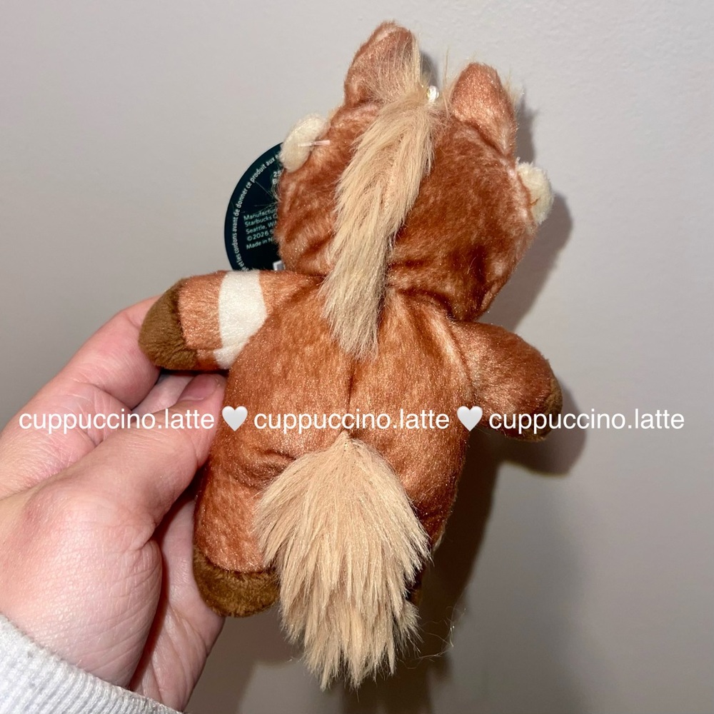 🐴NWT❤️Starbucks 2026 Lunar Year of the Horse Bearista Bear Plush Keychain - Picture 10 of 13